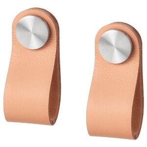 lKEA Leather 2 9/16” Drawer Pulls